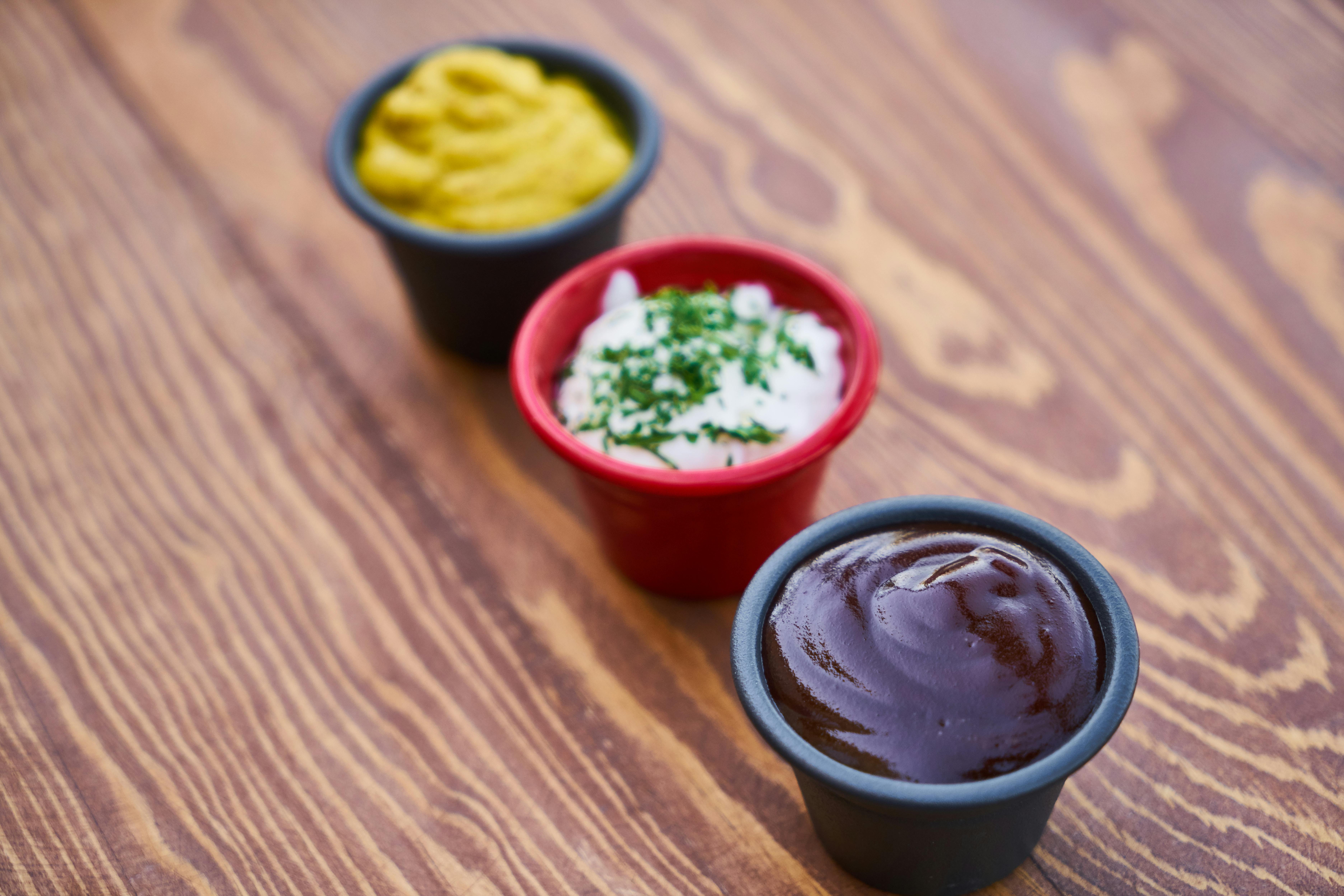 Various dipping sauces